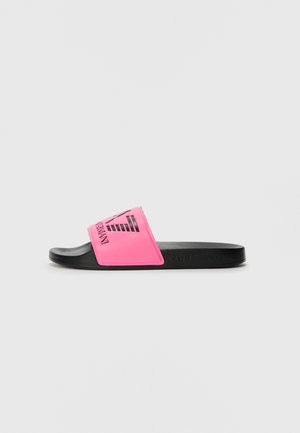 EA7 Emporio Armani UNISEX - Pool slides - pink fluo/black