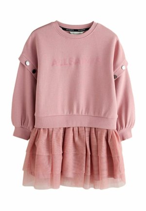 REGULAR FIT - AMPHIA FLOCKED LOGO MOCK - Vestido informal - mid pink