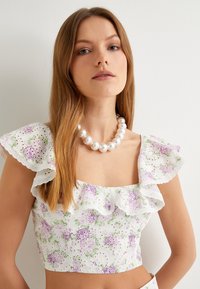 Koton FLORAL - Bluse - lilac