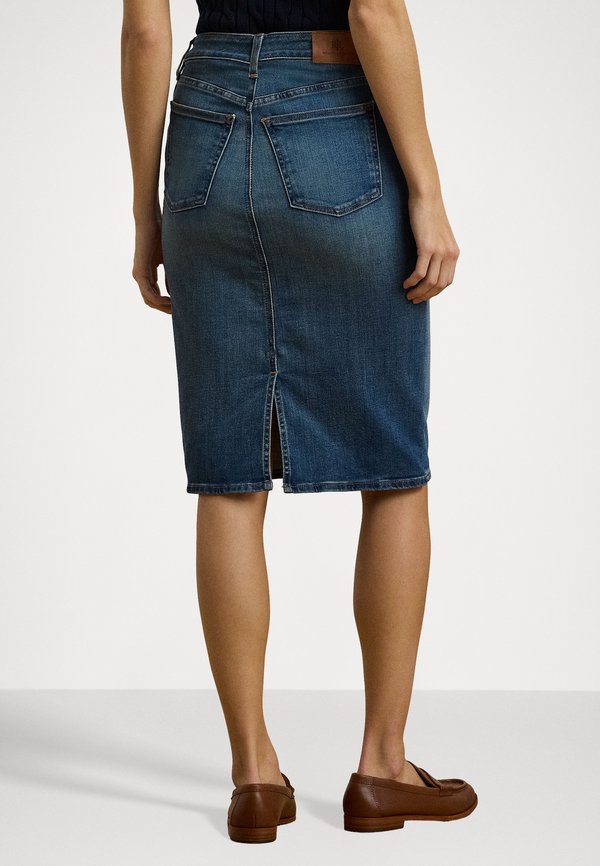 DENIM SKIRT - Pencil skirt - sunset indigo wash3