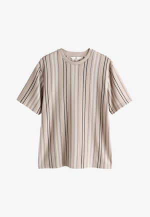 Next, REGULAR FIT - VERTICAL STRIPE T-SHIRT - T-shirt imprimé - new neutral