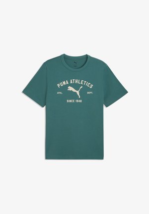 CLASS MIT GRAFIK - Nyomott mintás póló - emerald ice