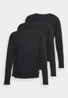 TEE PREMIUM ESSENTIALS 3 PACK - Unterhemd/-shirt - black