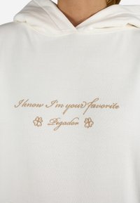Pegador LEVADIA HOODIE - Sportinis megztinis - washed warm white