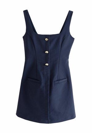 SQUARE NECK - Kokteilinė suknelė / vakarėlių suknelė - navy blue