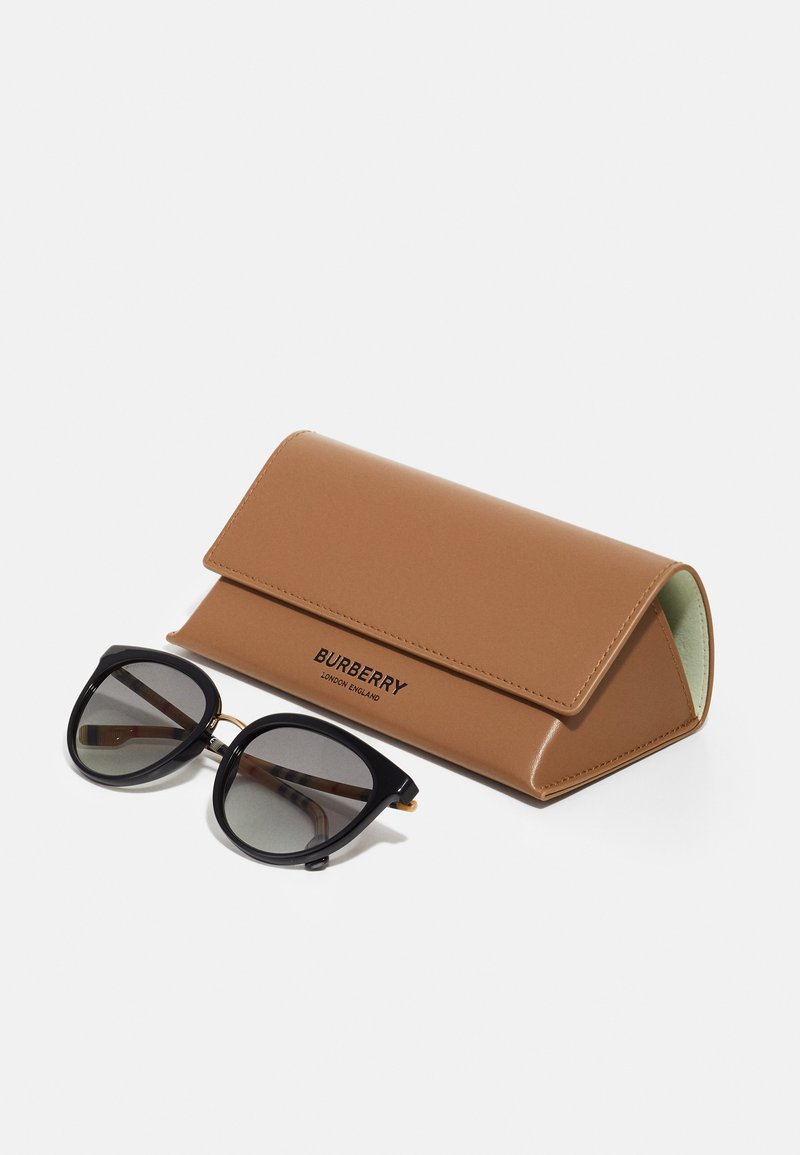 Burberry Black Sunglasses with Brown Leather Case Burberry Sunglasses With Leather Case & Box - OMS – OMS STORES main image 4