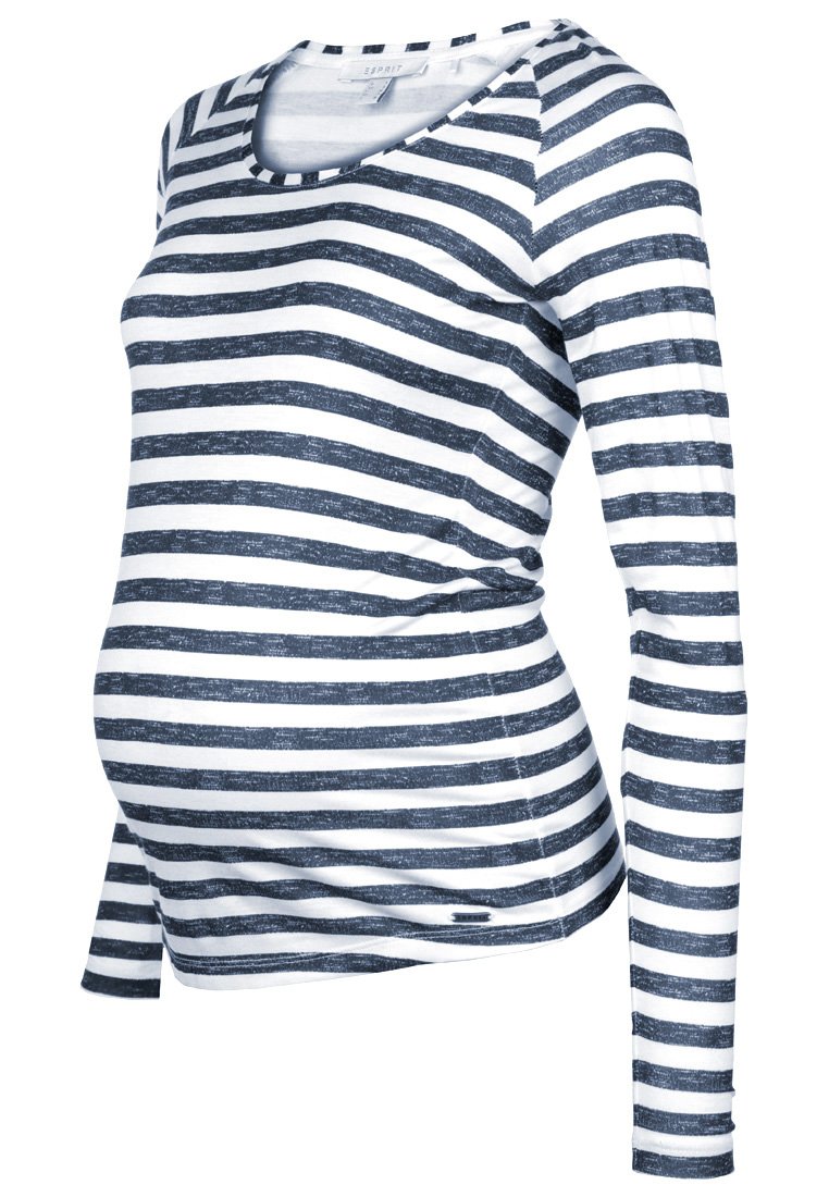 Esprit Maternity Longsleeve wit/donkerblauw