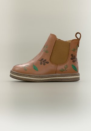 Friboo, LEATHER - Støvletter - tan