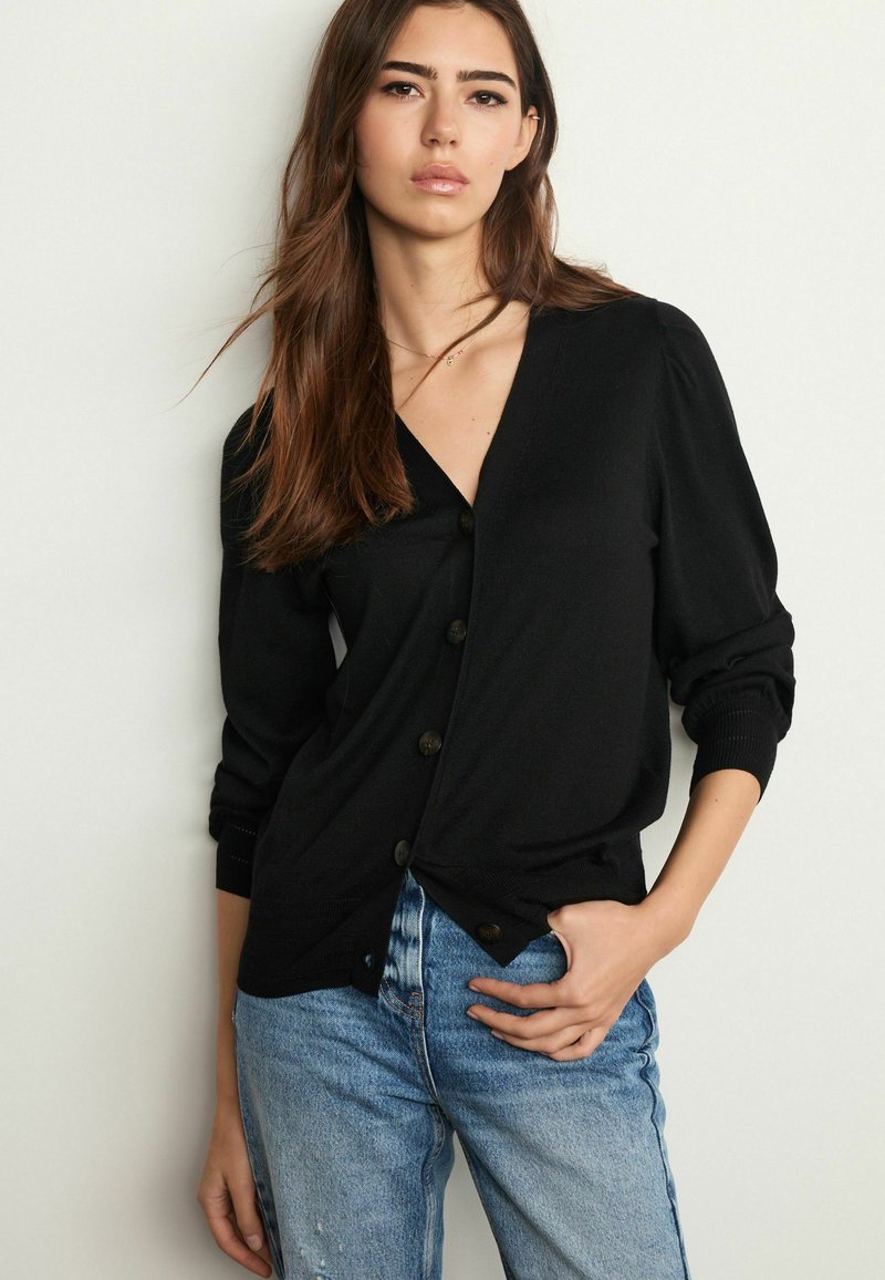 Damen Strickjacken | Next Strickjacke black/schwarz - KG49866 Damen Strickjacken | Next Strickjacke black/schwarz - KG49866