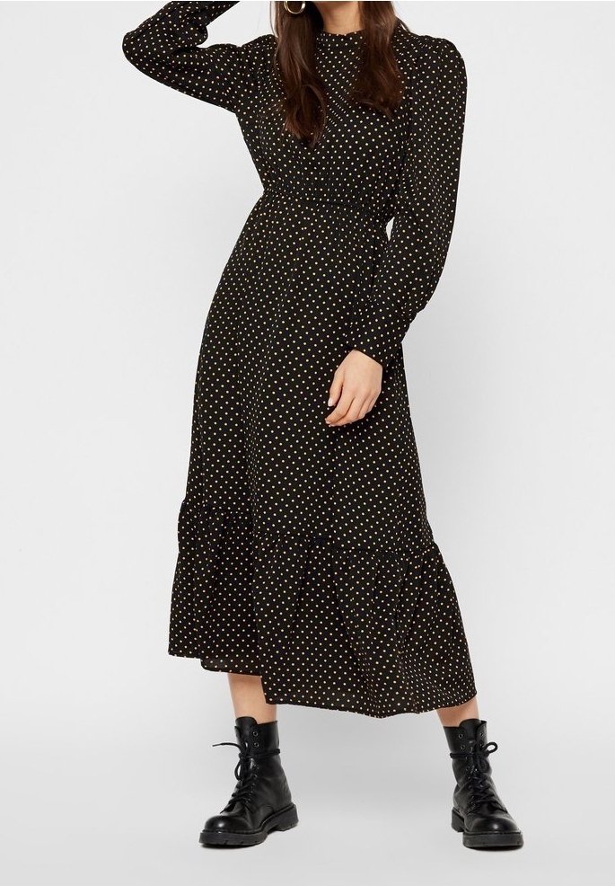 Womens Dresses Whistles Spot Print Maxi Dress Midi Dress Depop Oasis Black  And White Polka Dot Dress Pieces Day Dress Black (Pre-owned)