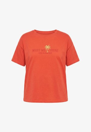Studio Untold, STATEMENT-STICK - T-Shirt print - saffron