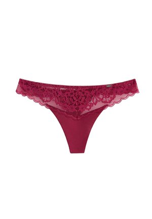 Lindex, LINDEX ELLA M -  THONG WITH LOW WAIST LINDEX - Tanga - dark dusty red