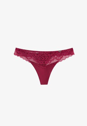 Lindex, LINDEX ELLA M - THONG WITH LOW WAIST LINDEX - Tanga - dark dusty red
