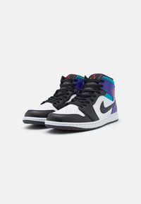 Jordan AIR JORDAN 1 MID - Høye joggesko - white/black/bright concord/true red/university gold/anthracite