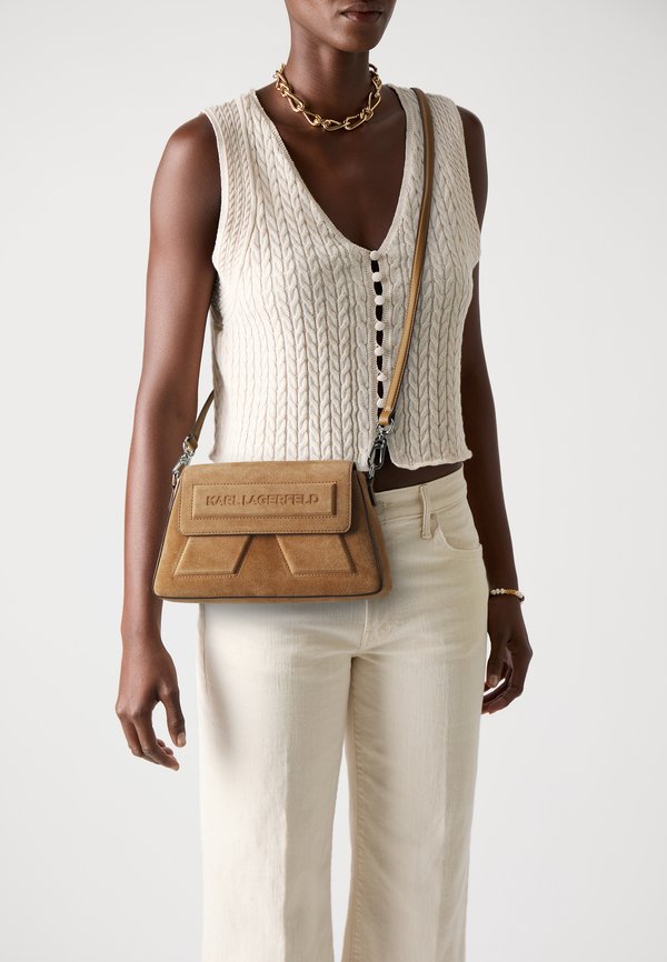 IKON - Cross body bag - taupe