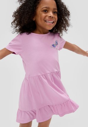 s.Oliver MIT RUNDHALSAUSSCHNITT - Jerseykleid - rosa