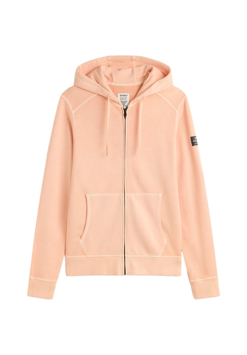 Ecoalf Sweater met rits zalmroze Ecoalf Sweater met rits zalmroze