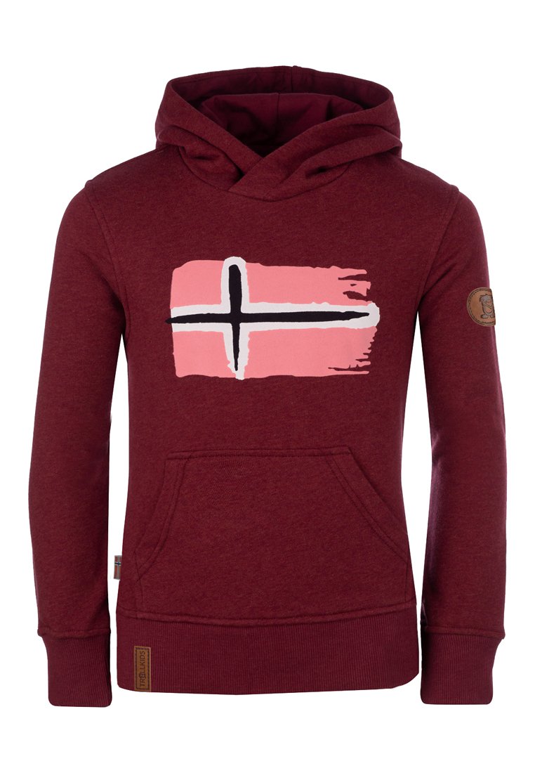 Trollkids Hoodie rood