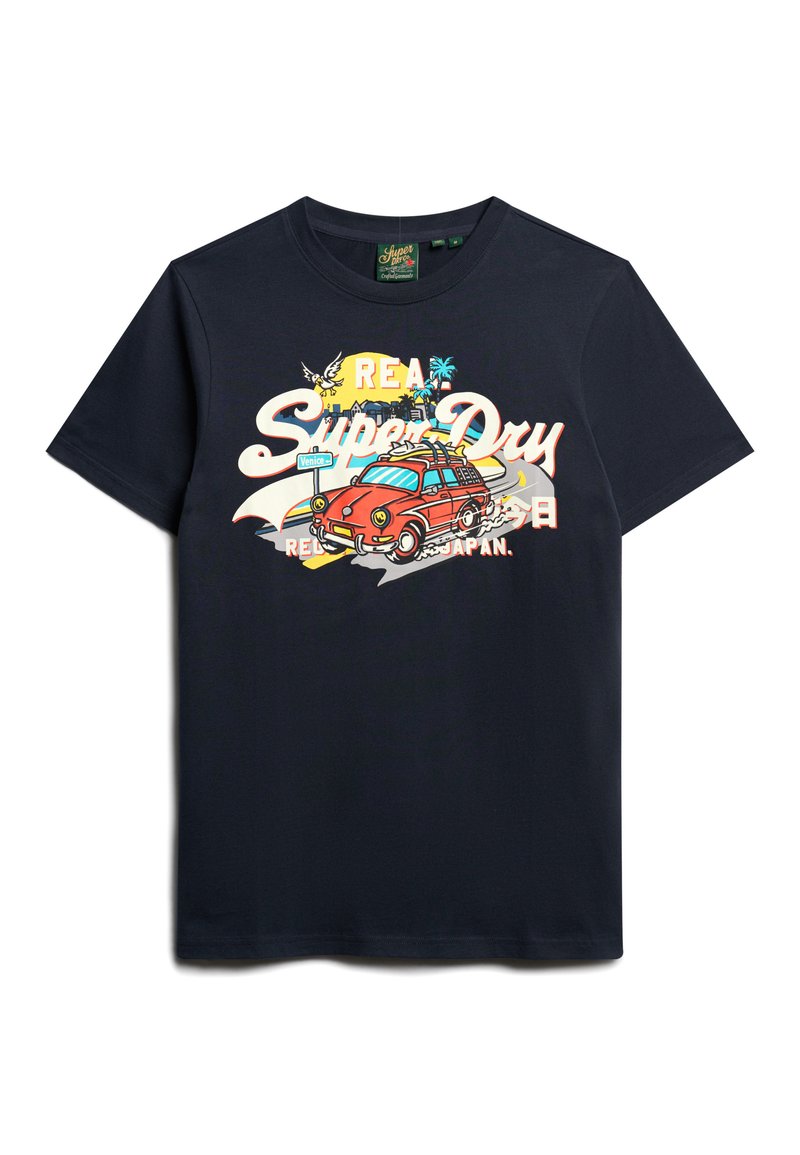 Superdry & Co T-shirt print blauw