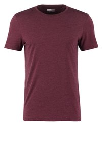 Basic T-shirt - bordeaux melange