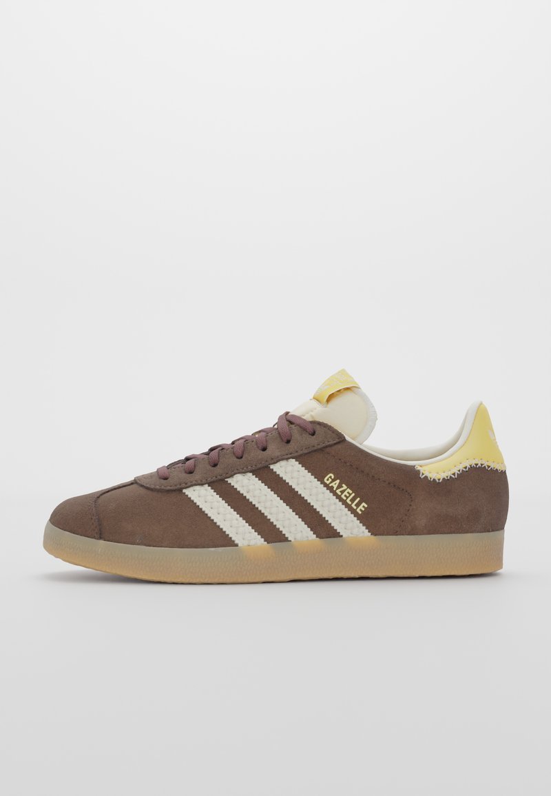 adidas Originals GAZELLE UNISEX - Trainers - earth strata/cream white/semi  spark/brown - Zalando.ie