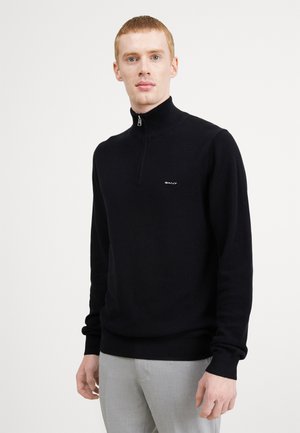 HALFZIP - Strickpullover - black