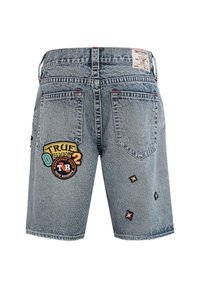 True Religion BOBBY SN NO FLAP PATCHES - Denim shorts - blue