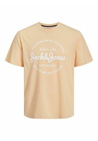 Jack & Jones RUNDHALS - T-shirt con stampa - apricot ice