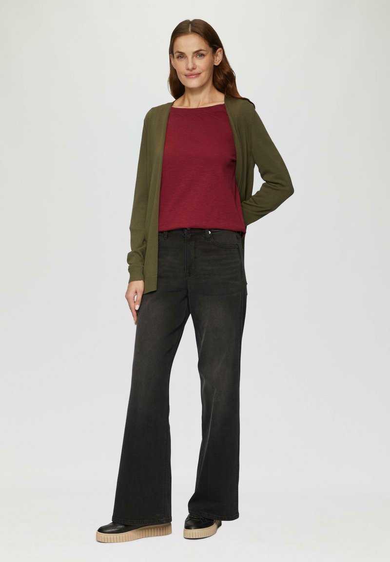 s.Oliver MIT U-BOOT-AUSSCHNITT - Langarmshirt - rubinrot