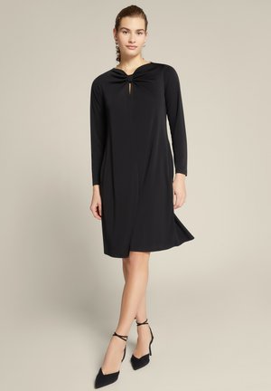 NODO DAVANTI - Jersey dress - nero