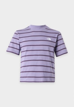 The North Face, VISTA STRIPE SHORT SLEEVE TEE - Тениска с щампа - grounded plum