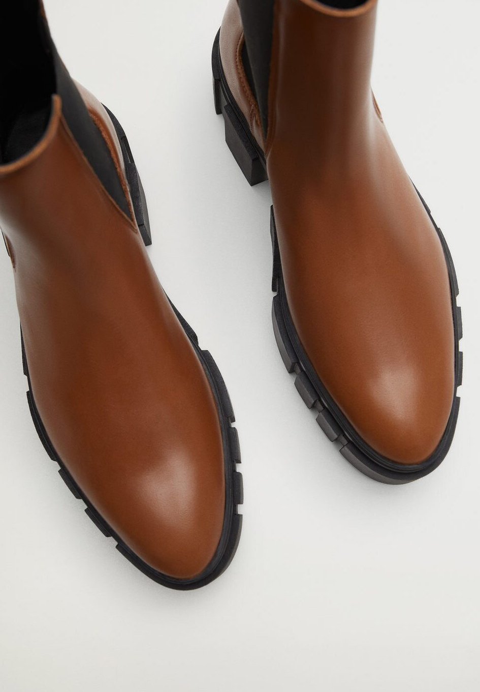 bottines marron mango