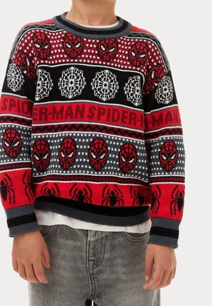 Marks & Spencer, Pullover - mottled red