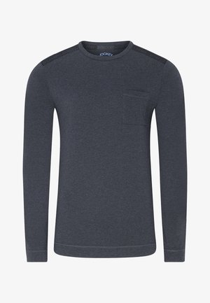 Jockey NIGHT AND DAY LONGSLEEVE - Pyjamashirt - dark navy melange