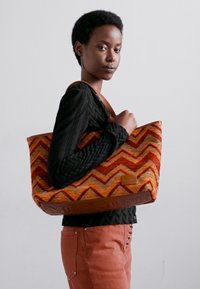 Missoni SHOPPING SMALL - Tote bag - tramonto/cuoio