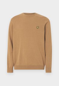 CREW NECK - Jumper - panel brown