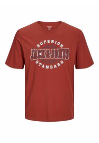 Jack & Jones LOGO RUNDHALS - Majica kratkih rukava s printom - red ochre