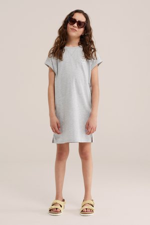 WE Fashion, Jerseykleid - blended light grey