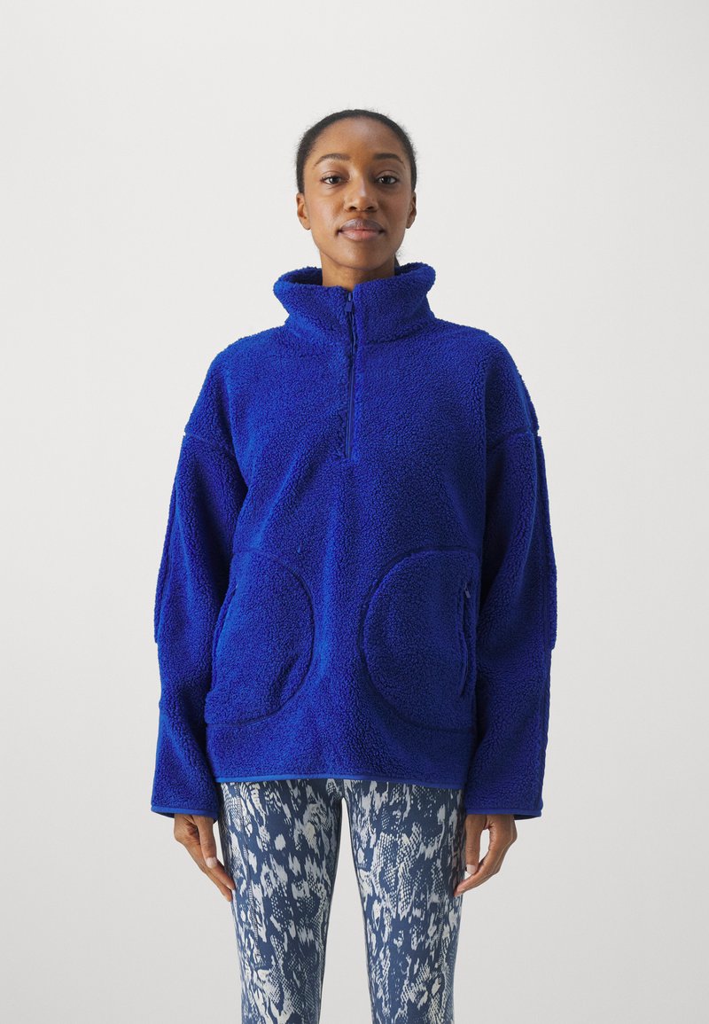 Sweaty Betty TEXTURED HALF ZIP Sweat polaire lightning blue/bleu roi ZALANDO.FR