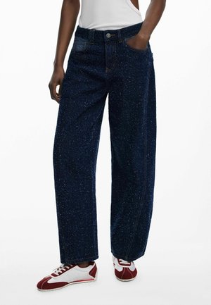 TWO-TONE  - Jean boyfriend - blue