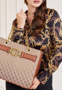 Guess AILEEN TOTE - Shopping Bag - mehrfarbig beige