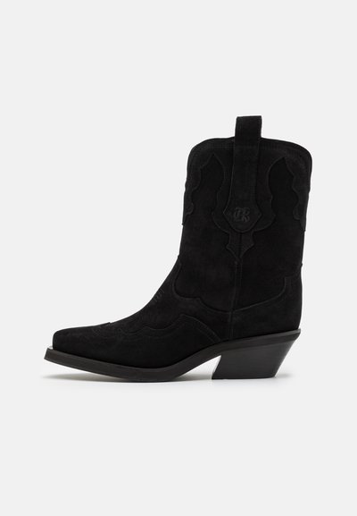 CHAUSSURES - Bottines de cowboy / motard - black