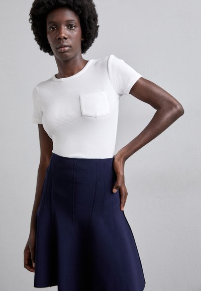 Norma Kamali GRACE MINI SKIRT - Miniszoknya - true navy