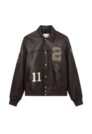 Les Deux VARSITY JACKET - Bomber-jakk - dark brown