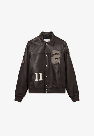 Les Deux VARSITY JACKET - Bomber-jakk - dark brown