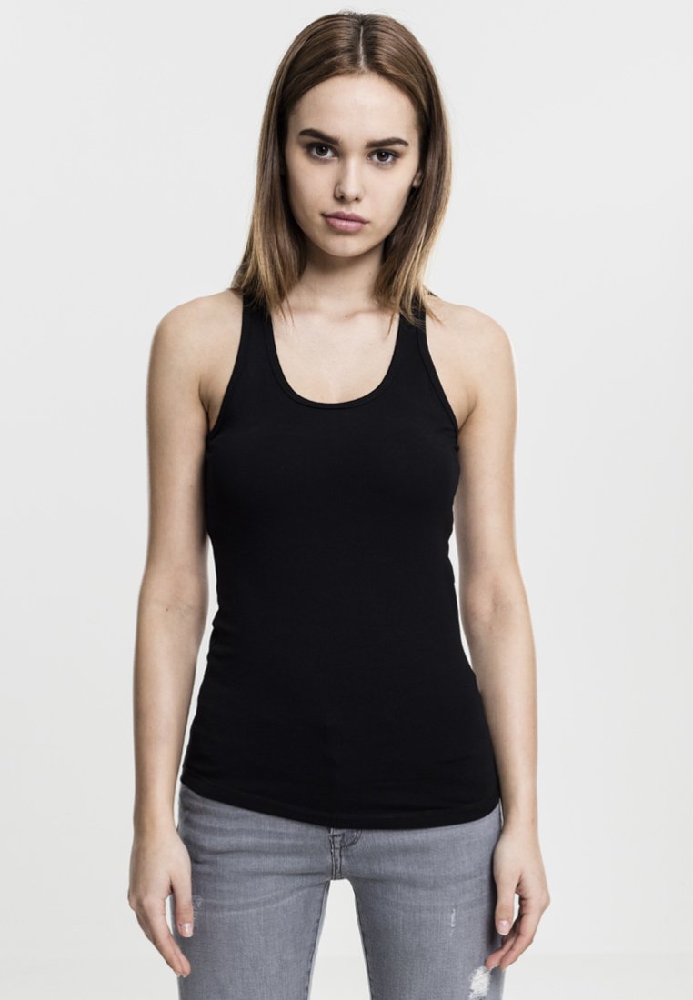 Urban Classics Curvy LADIES HOODY - Felpa con cappuccio - bottlegreen
