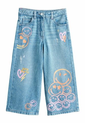 SMILEYWORLD® PRINT  - Jeans relaxed fit - mid blue