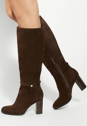 Dune London STARLLING - Bottes à talons hauts - brown