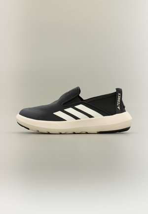 BOAT SLIP ON UNISEX - Pohodniški čevlji - core black/chalk white/semi impact orange