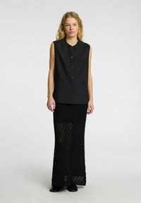 Jupe Ample En Laine Noire Selected Femme - Taille 38 - Neuve Sans étiquettes